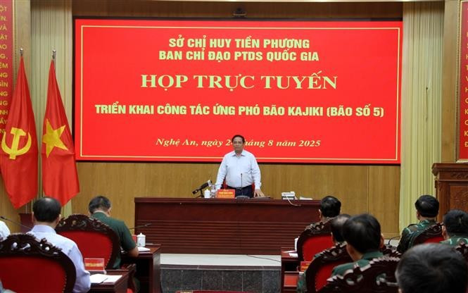 PM Pham Minh Chinh speaks at the conference (Photo: VNA)