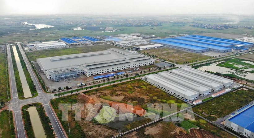 Hoa Phu industrial park in Hiep Hoa district, Bac Giang province. (Photo: VNA)