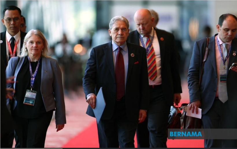 New Zealand Foreign Minister Winston Peters attends the 15th East Asia Summit Foreign Ministers' Meeting in Malaysia. (Photo: Bernama)
