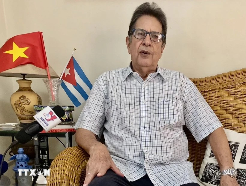 Former Cuban Ambassador to Vietnam Fredesmán Turró González (Photo: VNA)