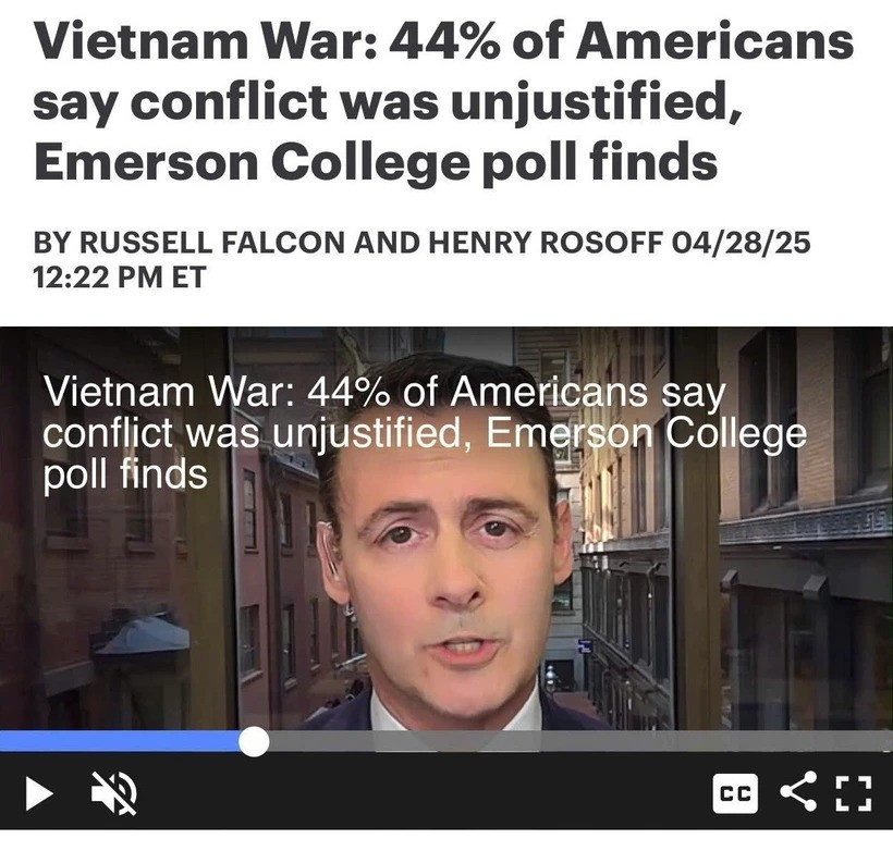 Screenshot on The Hill website