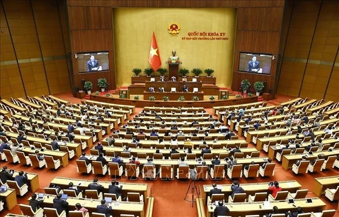 Lawmakers at the National Assembly’s 9th extraordinary session. (Photo: VNA)