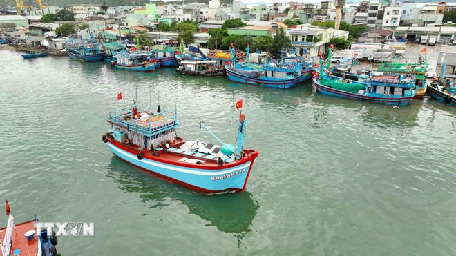 Fishing vessels in Gia Lai province. (Photo: VNA)