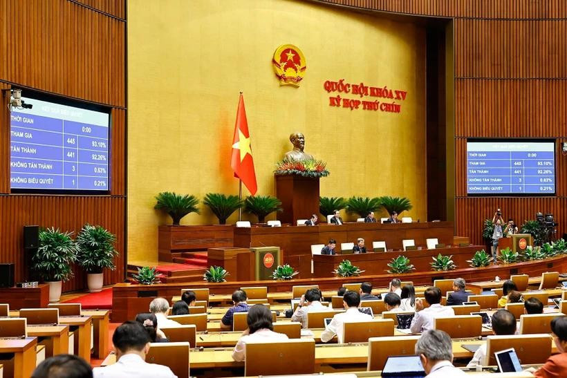The 15th National Assembly's ongoing 9th session (Photo: VNA)
