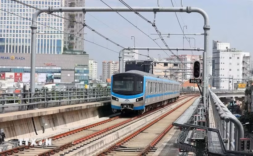 The Ben Thanh-Suoi Tien metro line in HCM City. (Photo: VNA)
