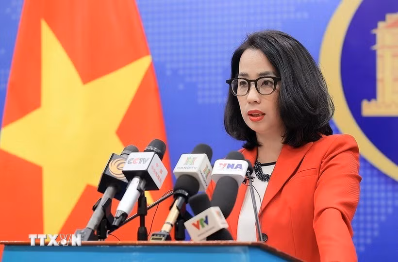 Spokeswoman of the Ministry of Foreign Affairs Pham Thu Hang. (Photo: VNA)