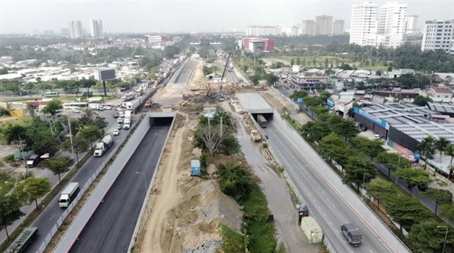 The project of Nguyen Van Linh underpass is officially opened by the end of 2024. (Photo: qdnd.vn)