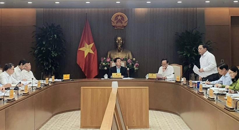 A the meeting to review preparations for Vesak 2025 in Hanoi on April 16. (Photo: VNA)