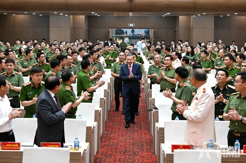 Party General Secretary To Lam attends the event (Photo: qdnd.vn)