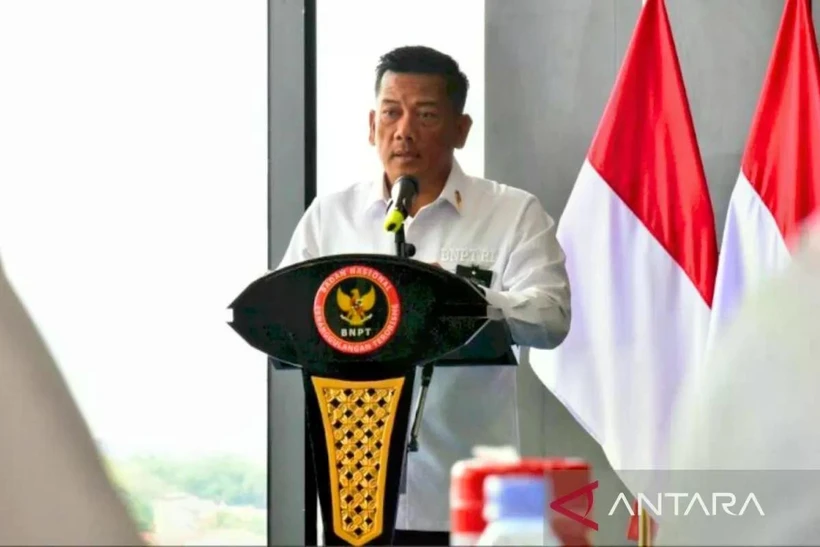 Head of the Indonesian National Counter-Terrorism Agency's general affairs bureau Fanfan Infansyah (Photo: Antara)