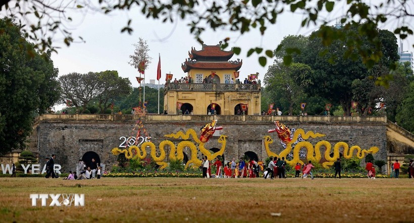 At the Thang Long Imperial Citadel heritage site - the venue of Hanoi's upcoming first world cultural day (Photo: VNA)