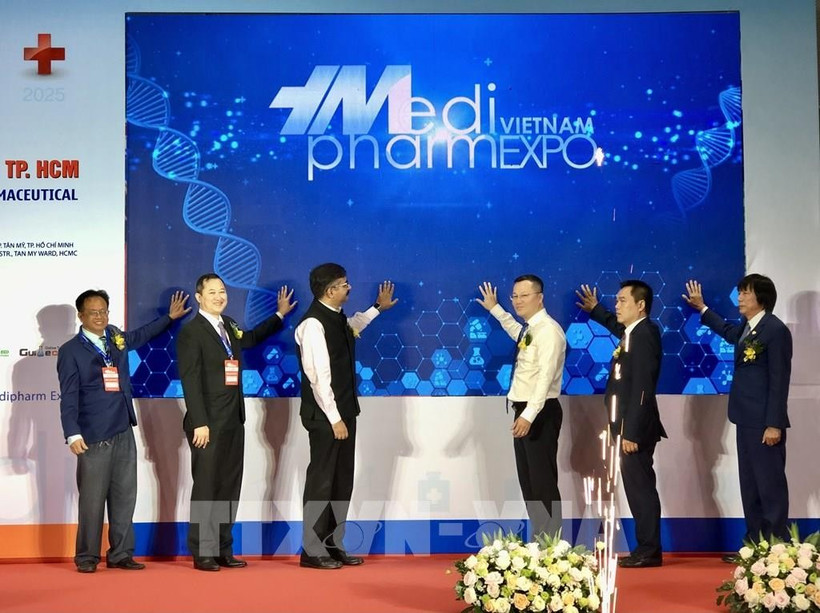 The opening ceremony of the Vietnam Medipharm Expo 2025. (Photo: VNA)