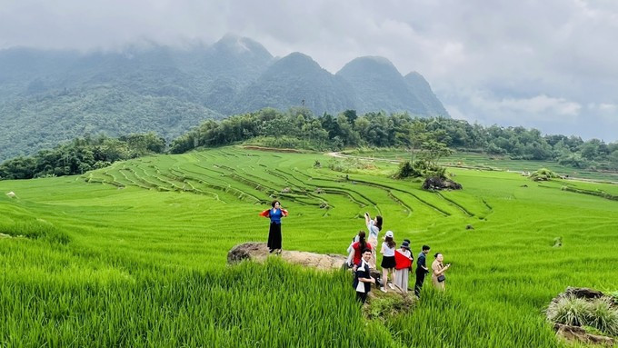 Pu Luong community tourism area in Thanh Hoa province attracts domestic and international tourists (Photo: VNA)