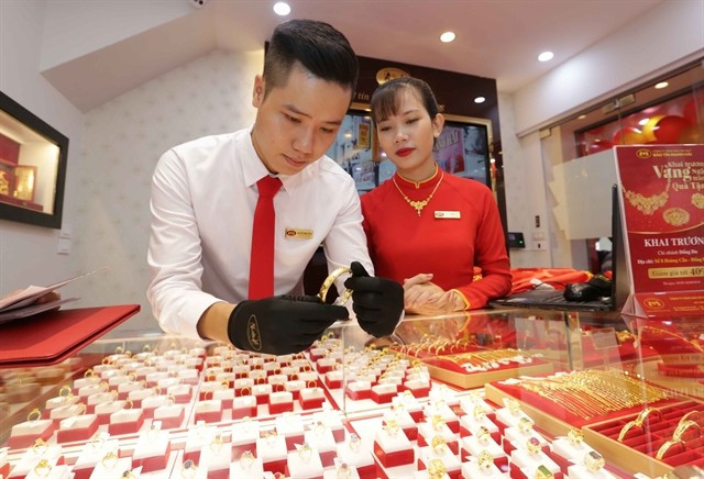 At Bao Tin Manh Hai gold company (Photo: VNA)