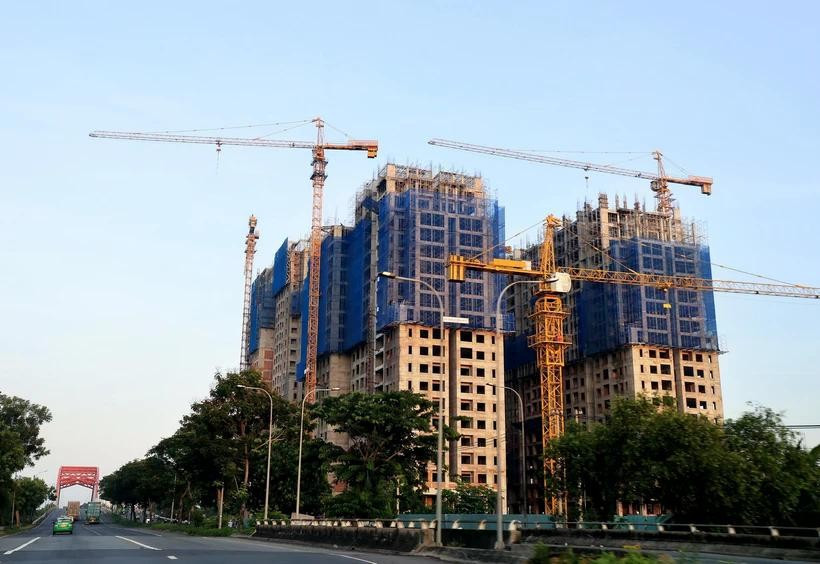 A real estate project currently under construction (Photo: VNA)