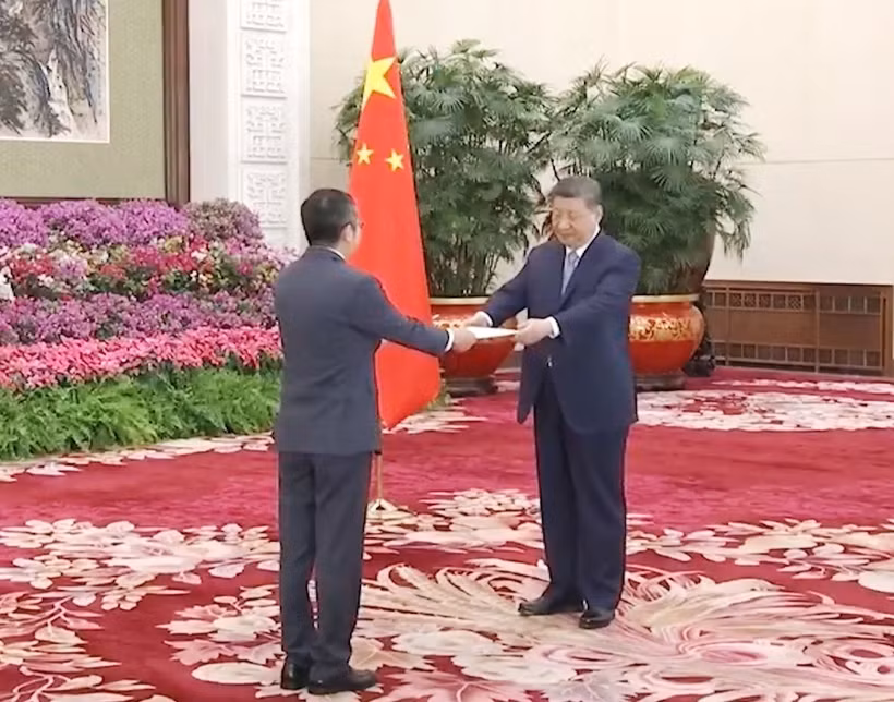 At the credentials presentation ceremony (Photo: VNA)
