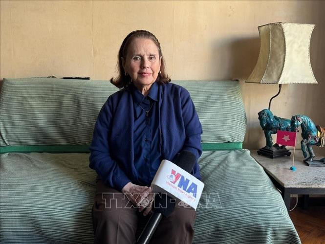 Poldi Sosa Schmidt, Chairwoman of the Argentina-Vietnam Culture Institute (ICAV). (Photo: VNA)