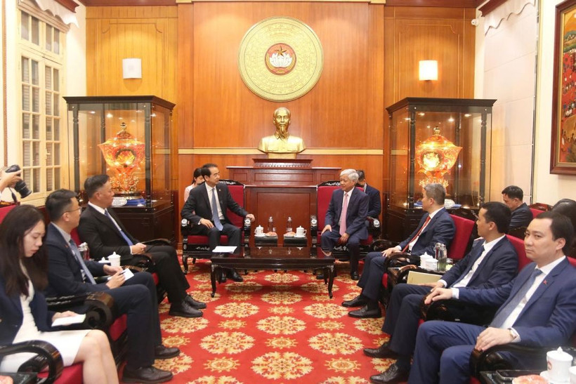 At the meeting in Hanoi on August 20 (Photo: laodong.vn)