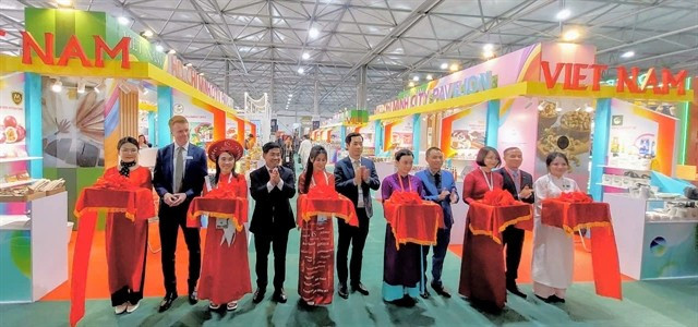 The opening of the Ho Chi Minh City Pavilion at the 2025 Saudi Food Show being held from May 12 to 14 at the Riyadh Front Exhibition and Conference Centre. (Photo: courtesy of ITPC)