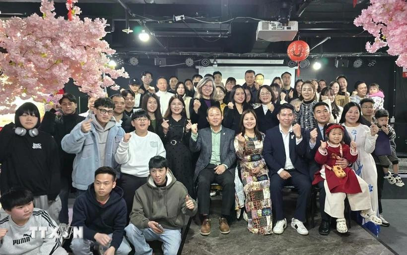 A gathering of the Vietnamese community in the Republic of Korea. (Photo: VNA)