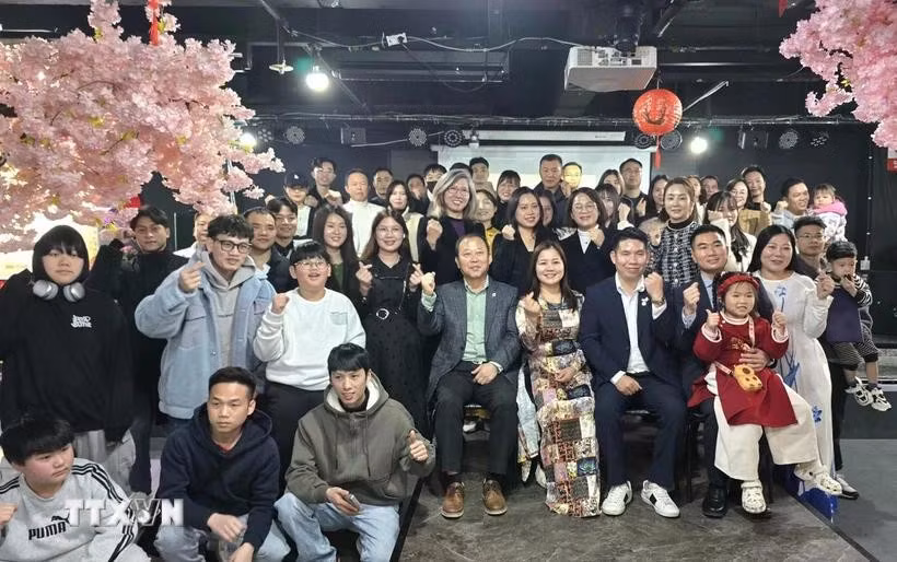 A gathering of the Vietnamese community in the Republic of Korea. (Photo: VNA)