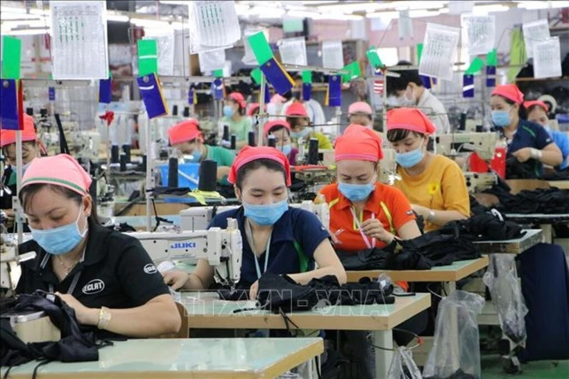 Production at a garment enterprise located in Dong Nai province. (Photo: VNA)