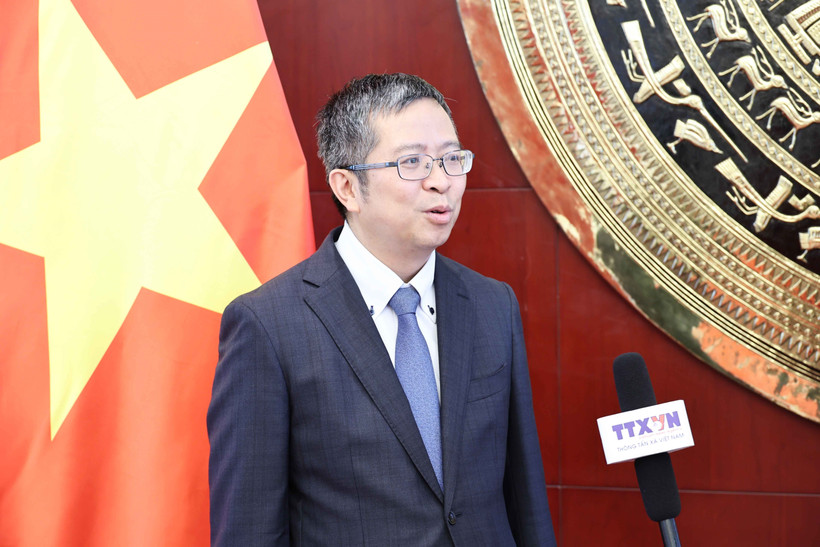 Vietnamese Ambassador to China Pham Thanh Binh grants an interview to Vietnam News Agency (Photo: VNA)