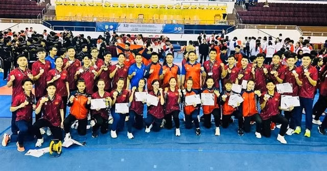 Vietnam top the medal tally at the Southeast Asian Karate Championship. (Photo: KARATEVN)