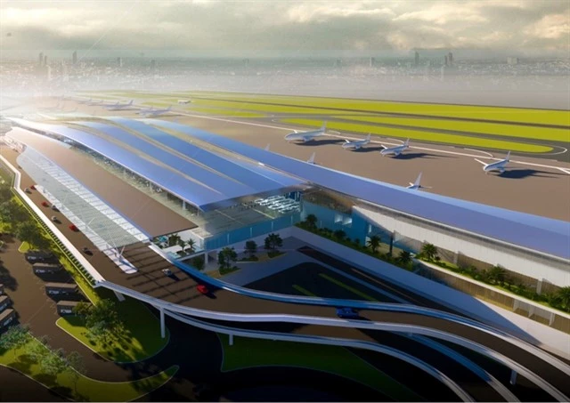 A rendering of the T3 Terminal of Tan Son Nhat Airport in HCM City. (Photo courtesy of the Airports Corporation of Vietnam)