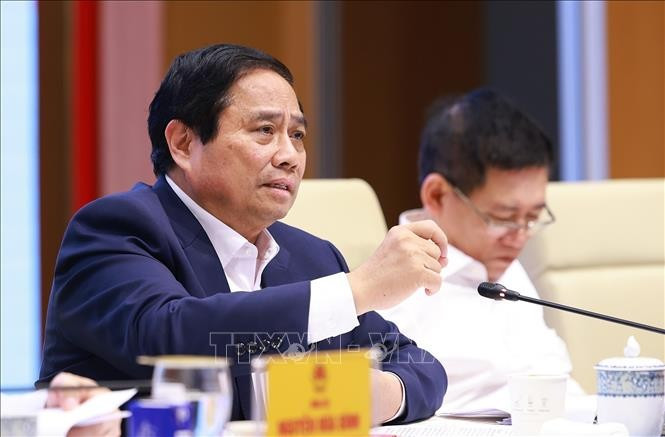 Prime Minister Pham Minh Chinh speaks at the second meeting of the Government Steering Committee on Science, Technology, Innovation, Digital Transformation and Project 06 (Photo: VNA)