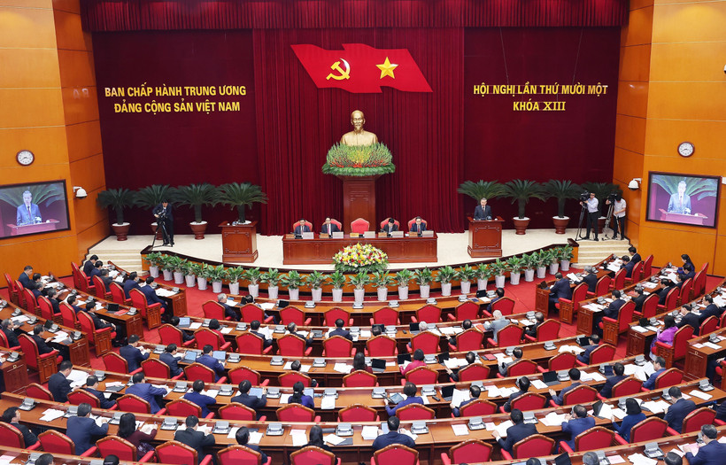 An overview of the 11th plenum of the 13th Party Central Committee. (Photo: VNA)