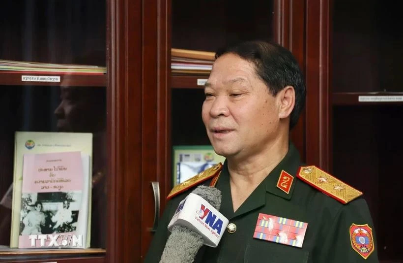 Lieutenant General Vongsone Inpanphim, Director of the General Department of Politics of the Lao People's Army and Deputy Minister of National Defence. (Photo: VNA)