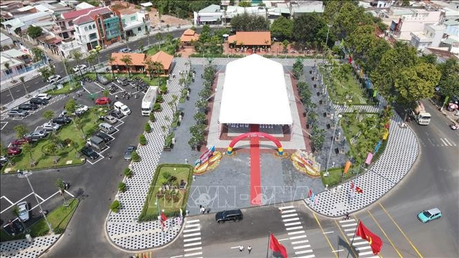 A corner of a memorial house and park honouring martyr Vo Thi Sau in Ba Ria-Vung Tau province. (Photo: VNA)