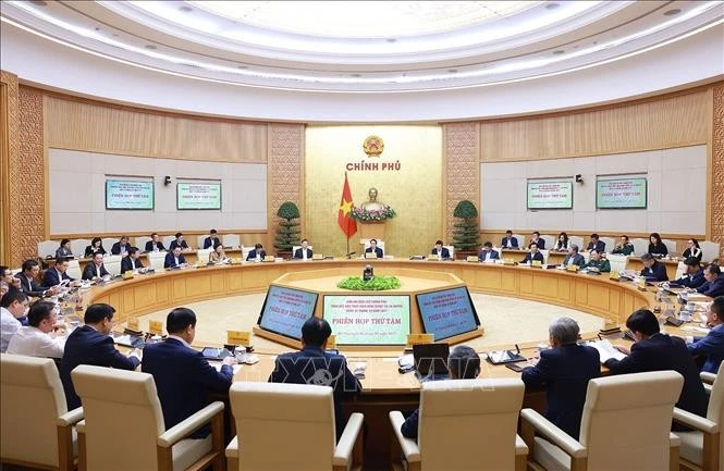 At the eighth meeting of the Government Steering Committee for reviewing the implementation of Resolution 18-NQ/TW of the 12th Party Central Committee, which seeks to streamline the political system for greater efficiency and effectiveness, on January 6, 2025 (Photo: VNA)