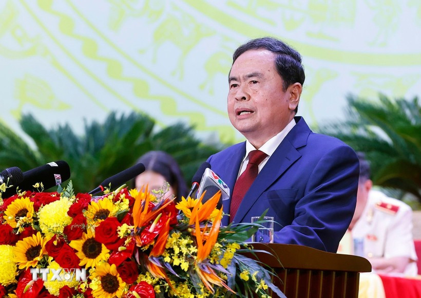 National Assembly Chairman Tran Thanh Man attends the first congress of the Party Organisation of the south-central province of Khanh Hoa on September 22. (Photo: VNA)