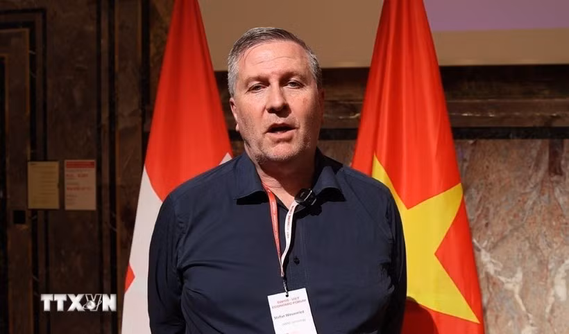 Stefan Winzenried, founder and CEO of JANZZ.technology. (Photo: VNA)