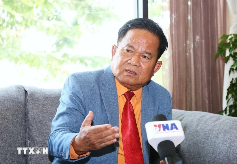 Senior Editor at CNC Television of Royal Group and Senior Advisor to the President of the Club of Cambodian Journalists Khieu Kola (Photo: VNA)