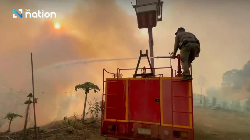 The North of Thailand is grappling with a surge in wildfires, with 401 hotspots detected across 17 provinces (Photo: The Nation)