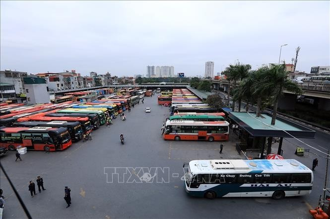 Up to 1,000 buses will be added to best meet public travel demand during the National Day holiday. (Illustrative photo: VNA)