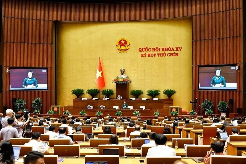 Lawmakers at the 9th session of the 15th National Assembly (Photo: VNA)