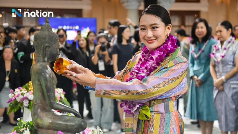 Thai PM Paetongtarn Shinawatra at the launch ceremony (Photo: Nation Thailand)