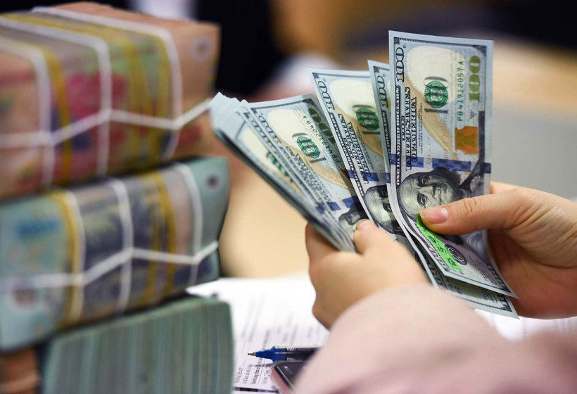 The daily reference exchange rate is set at 25,268 VND/USD on August 28. (Photo: VNA)