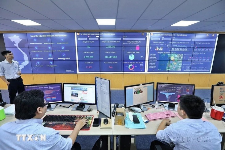 Digital transformation infrastructure in the southern province of Kien Giang. (Photo: VNA)