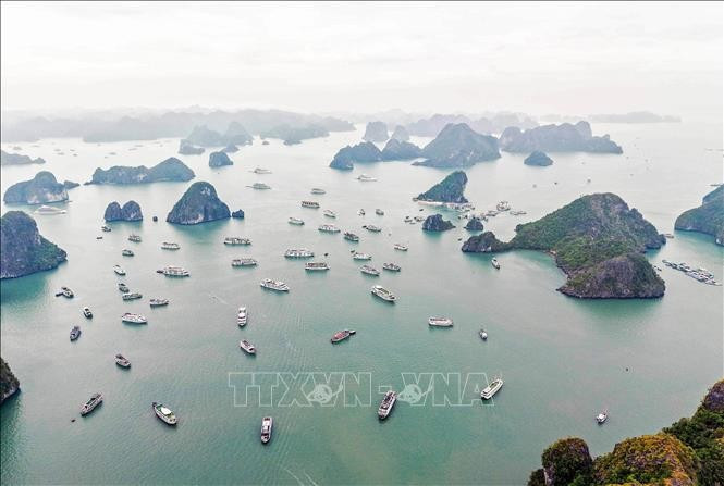 A view of Ha Long Bay in Quang Ninh province (Photo: VNA)
