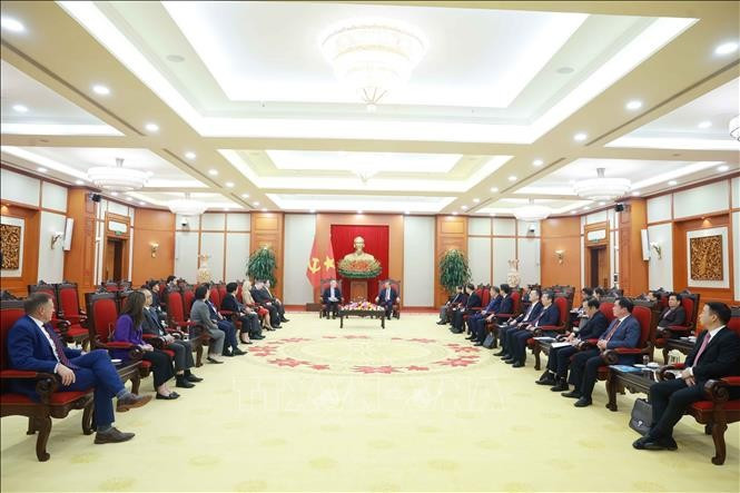 At the reception (Photo: VNA)