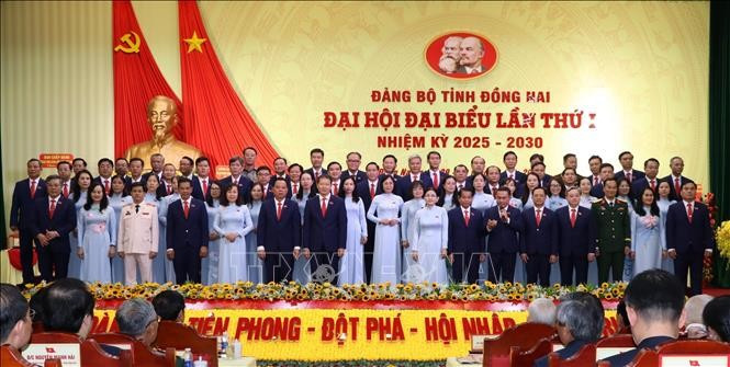 The Party Committee of Dong Nai province for the 2025-2030 term makes debut (Photo: VNA)