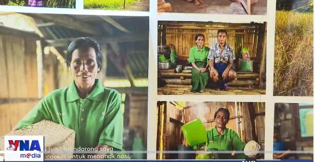 A view of the photo exhibition. (Photo: Screenshot from a video) 