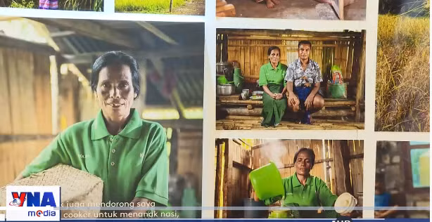 A view of the photo exhibition. (Photo: Screenshot from a video) 