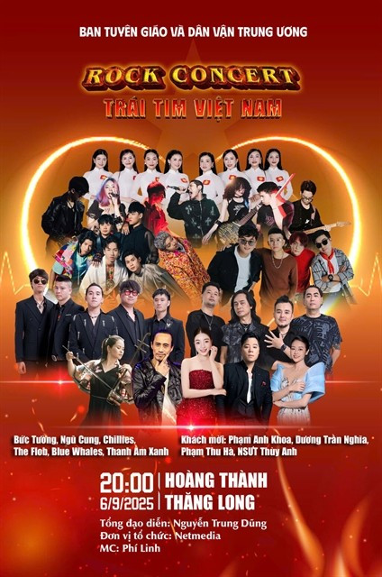 Rock Concert – Trai tim Viet Nam (Rock Concert - Heart of Vietnam) features top rock bands from across the country. (Photo courtesy of Netmedia)