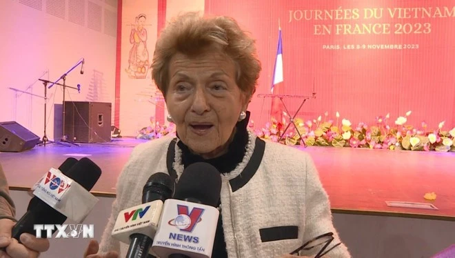 French Honorary Senator Hélène Luc (Photo: VNA)
